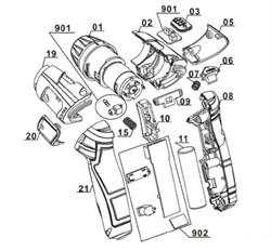 Зарядный блок аккумуляторной отвертки Einhell TC-SD 3,6 Li (4513442) (рис.800) 451338501022 - фото 66334