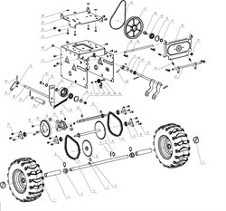 Втулка шкива снегоуборщика Elitech СК7 (рис.48) 1500.120112