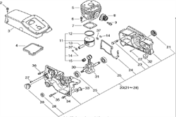 КОЛЬЦО ПОРШНЕВОЕ бензореза ECHO CSG680 (рис.12) ECHA101000150