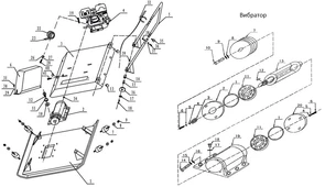 Шкив+сцепление виброплиты Champion PC9045F (рис.22) PC9045F90022