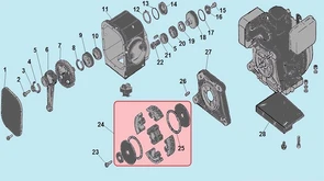 Подшипник 6204 вибротрамбовки Champion TR72 (рис.5) 80K-B07