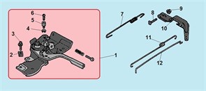 Пружина тяги регулятора двигателя Champion G200-1HK (рис.11) G200-1HKDAH001