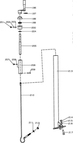 кабель затирочной машины Conmec CRT830 (рис.210) T83607006CRT830