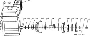 Винт с шестигранной головкой затирочной машины Conmec CRT830 (рис.233)