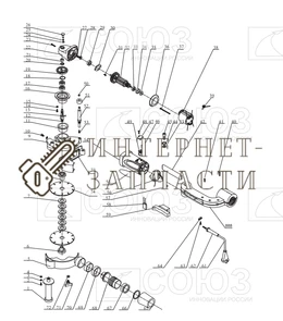 Корпус Пластиковый  болгарки Союз УШС-8150Ш №54 УШС-8150Ш-54
