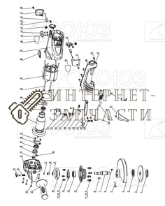 Фланец Внутренний (D41, D16, Паз 18,5 Мм) болгарки Союз УШС-9015 №3 УШС-9015-3