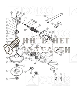 Хомут  болгарки Союз УШС-9024П№54 УШС-9024П-54
