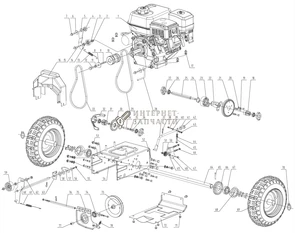 Кожух ремня  снегоуборщика RedVerg RD-ST65E-1.16 6650255_RD