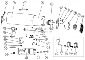 Плата  газовой тепловой пушки RedVerg RD-GH15T-24 6646940_RD