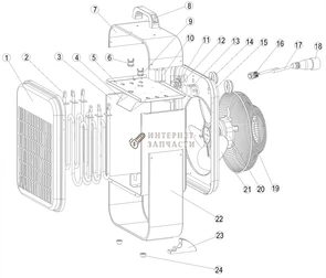 Тэн электрообогревателя Redverg RD-EHS5/380-2 6648349_RD