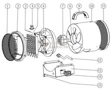 Двигатель электрообогревателя Redverg RD-EHR2T2-8
