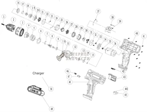Выключатель шуруповёрта Redverg RD-SD10L/2Y-43 6651333_RD