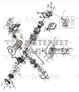 Прокладка глушителя генератора BauMaster PG-8709X-67 390394