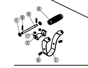 Рукоятка поз. 90 DB 400 отбойного молотка PATRIOT DB 400 (140301400) EAN8-20071059 (SK) 2017 457189