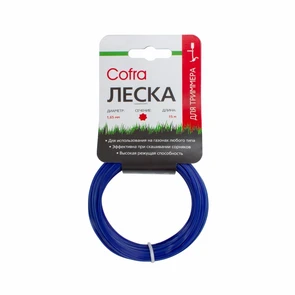 {{photo.Alt || photo.Description || 'Леска Cofra 1,65 мм семиугольное сечение для триммера, 15 м'}}