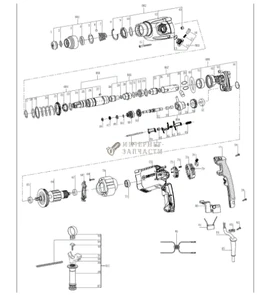 Щеточный узел Redverg RD-RH650 RD-RH650-73-75
