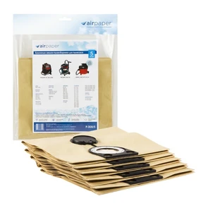 {{photo.Alt || photo.Description || 'P-308/5 Мешки-пылесборники Airpaper бумажные для пылесоса, 5 шт'}}