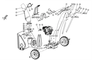 Шкив ведущий снегоуборщика Patriot PS 631 E (рис. 26) KCM2405