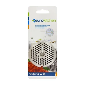 {{photo.Alt || photo.Description || 'Решетка Eurokitchen GR2-3 для мясорубки/кухонного комбайна с мясорубкой, 1 шт., сталь'}}