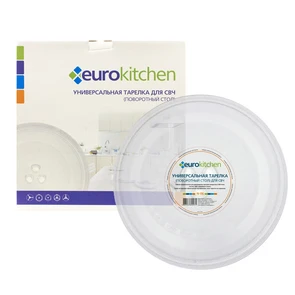{{photo.Alt || photo.Description || 'Стеклянная тарелка Eurokitchen N-06, диаметр 245 мм, для микроволновки под коуплер'}}