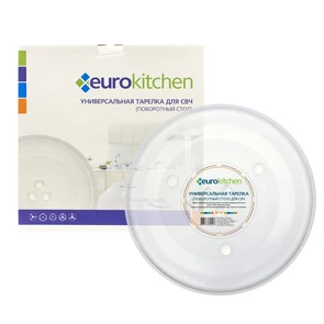 {{photo.Alt || photo.Description || 'Универсальная тарелка Eurokitchen N-12 для микроволновой печи, диаметр 288 мм, с выступами под коуплер'}}