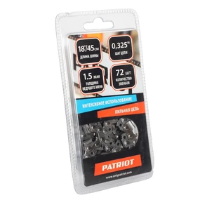 {{photo.Alt || photo.Description || 'Цепь пильная PATRIOT 21BP-72E (0.325quot;, 1.5 мм, 72 звена)'}}
