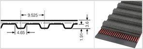 Зубчатый приводной ремень  600 L, L=1524 mm 600 L, L=1524 mm
