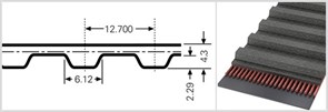 Зубчатый приводной ремень  240 Н, L=609,6 mm