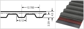 Зубчатый приводной ремень  730 Н, L=1854,2 mm 730 Н, L=1854,2 mm