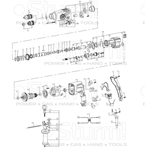 Кронштейн в сборе перфоратора Sturm! RH2509BZ (рис. 108) RH2509BZ-108