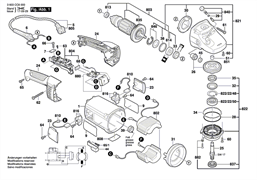 Комплект зубчатых колес болгарки Bosch PWS 2000-230 JE (рис.26)