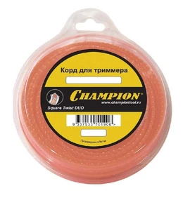 Корд триммерный CHAMPION  Square Twist DUO 2.0мм *15м (витой квадрат) C5055