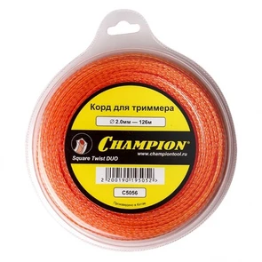 Корд триммерный CHAMPION  Square Twist DUO 2.0мм*126м (витой квадрат)+нож C5056