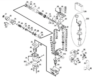 Slip Plate перфоратора EINHELL BBH 950 (рис.66) 425841001066