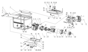 Глушитель генератора FUBAG MS 2400 №40 320412010