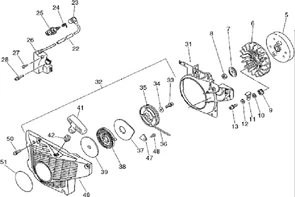 КОРПУС МУФТЫ СЦЕПЛЕН ИЯ бензореза ECHO CSG680 (рис.31) ECHA172000130