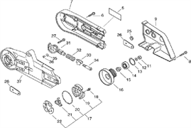 КОЛЬЦО СТОПОРНОЕ 28 бензореза ECHO CSG680 (рис.13) ECH90070200028
