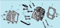Крышка клапанов двигателя Champion G100HK (рис.10) G100HKDAA003