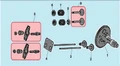 Комплект клапанов двигателя Champion G100HK (рис.9) G100HK12110-Z510210-0000