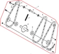Редуктор в сборе культиватора Champion BC 5511 (рис. 1) HY319