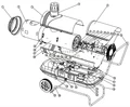 Двигатель дизельной тепловой пушки RedVerg RD-DHI20W-36 6645234_RD
