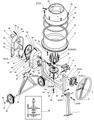 Колесо поворотное бетономешалки Elitech БС 120 (рис.6,1) 1201002400