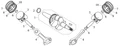 стопороное кольцо \ CLIP PISTON PIN бензогенератора Elitech БЭС 12000 Е (рис.6) 0101197900