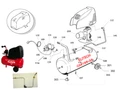 Колесо D124 1RS 24L CE комплект безмасляного коаксильного компрессора Elitech OM 195/24 (рис.300) 0703030005