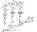 Задняя крышка компрессорной головки Elitech ТС 3065 (рис.3) 0702025800