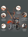 Мотоблок бензиновый PATRIOT УРАЛ M с колесами Extreme 32825