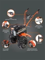 Мотоблок бензиновый PATRIOT УРАЛ M с колесами Extreme 32825