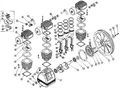 Тройник TC3105-00-06A компрессорной головки Elitech ТС 3095 (рис.32) 702039300